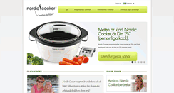 Desktop Screenshot of nordiccooker.com
